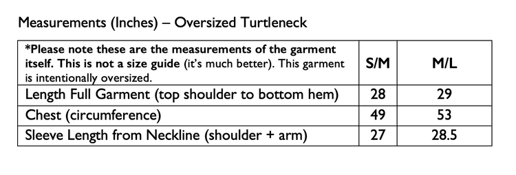 Oversized Merino Turtleneck