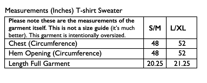 Oversized T-Shirt Sweater