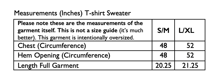 Oversized T-Shirt Sweater