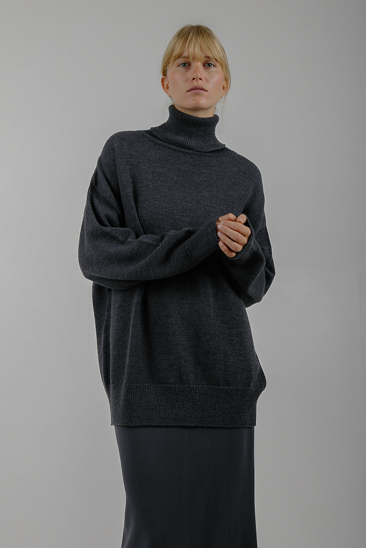 Oversized Merino Turtleneck