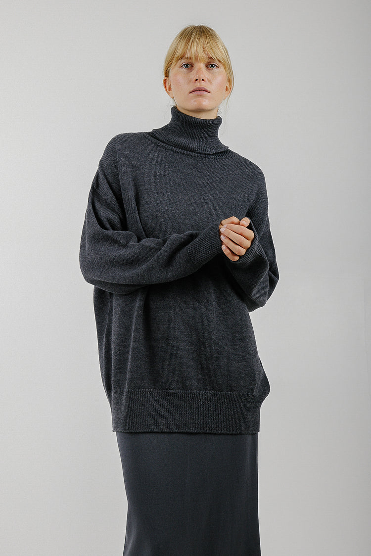 Oversized Merino Turtleneck