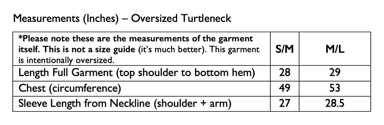 Oversized Merino Turtleneck