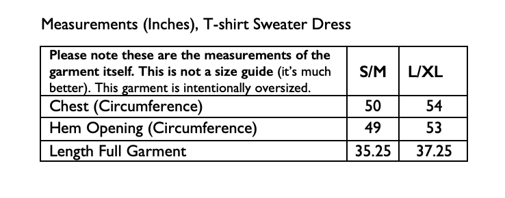 T-Shirt Sweater Dress